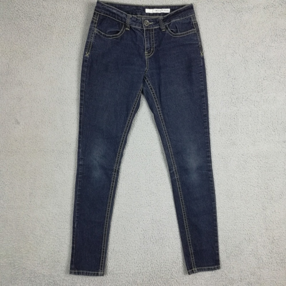 DKNY Womens Jeans Skinny Mid‎ Rise Blue Denim Dark Wash Stretch 6